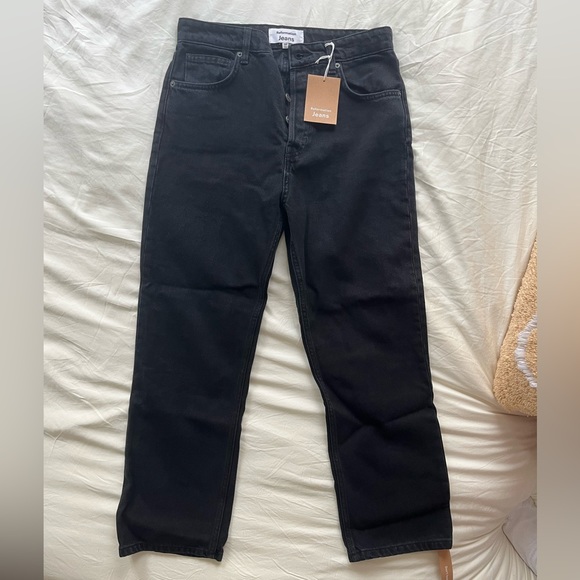Ref Cynthia High Rise Straight Jeans - Black - 29P - Picture 3 of 3